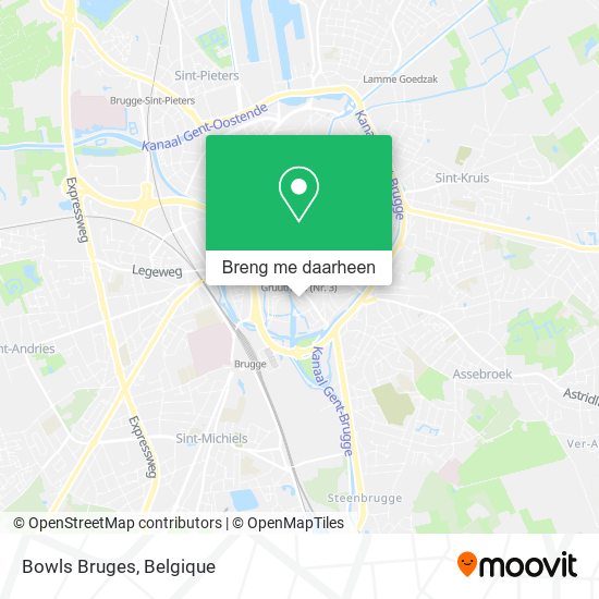 Bowls Bruges kaart