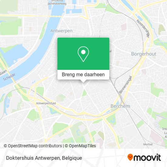 Doktershuis Antwerpen kaart