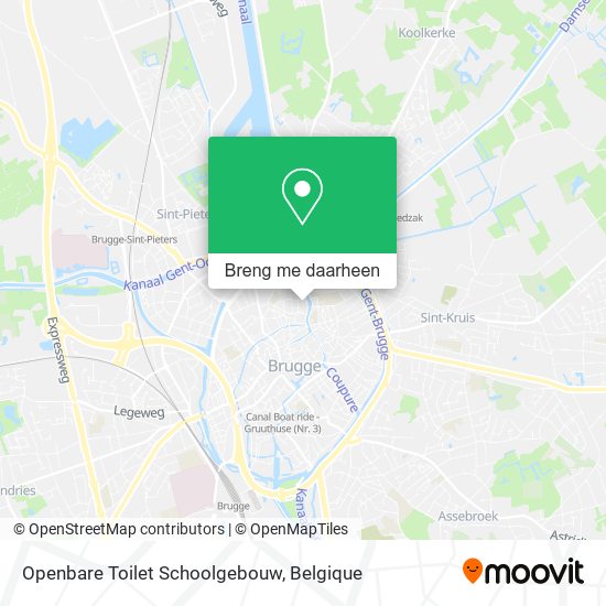 Openbare Toilet Schoolgebouw kaart
