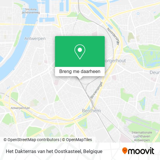 Het Dakterras van het Oostkasteel kaart