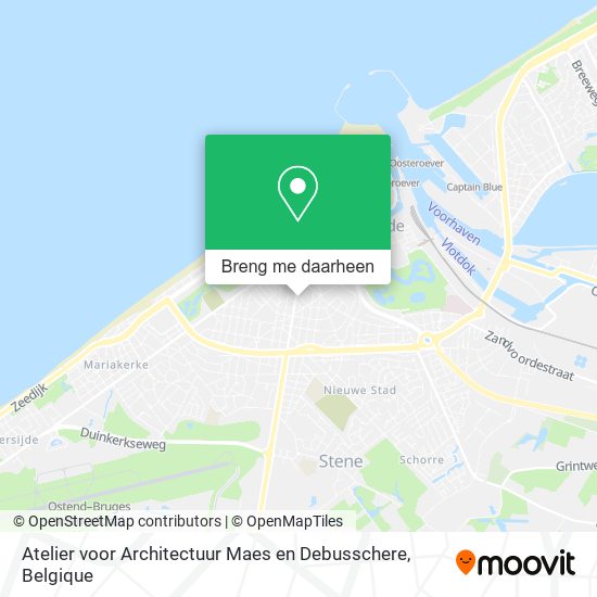 Atelier voor Architectuur Maes en Debusschere kaart