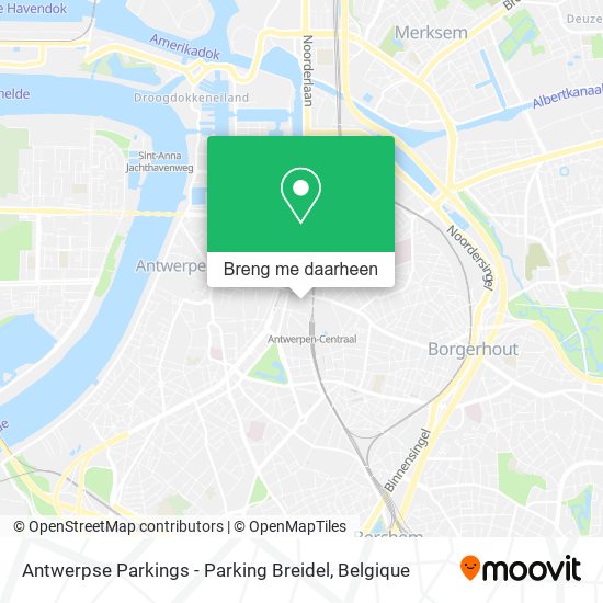 Antwerpse Parkings - Parking Breidel kaart