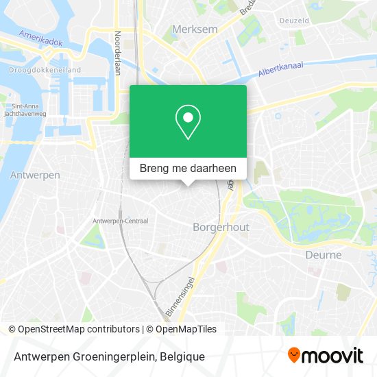 Antwerpen Groeningerplein kaart