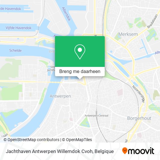 Jachthaven Antwerpen Willemdok Cvoh kaart