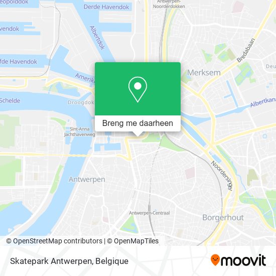 Skatepark Antwerpen kaart