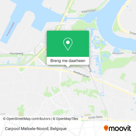 Carpool Melsele-Noord kaart