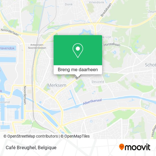Café Breughel kaart