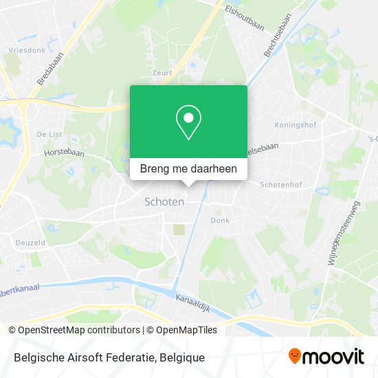 Belgische Airsoft Federatie kaart