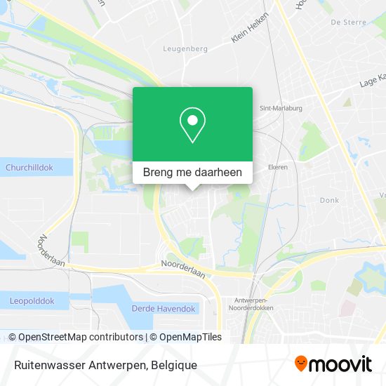 Ruitenwasser Antwerpen kaart