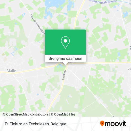 Et Elektro en Technieken kaart