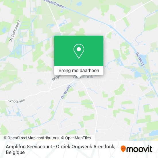 Amplifon Servicepunt - Optiek Oogwenk Arendonk kaart