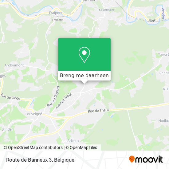 Route de Banneux 3 kaart