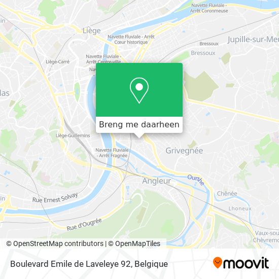 Boulevard Emile de Laveleye 92 kaart