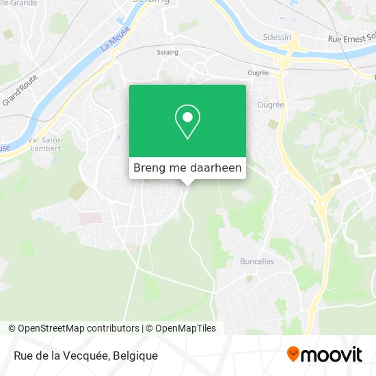 Rue de la Vecquée kaart