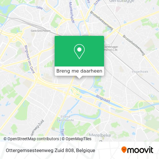 Ottergemsesteenweg Zuid 808 kaart