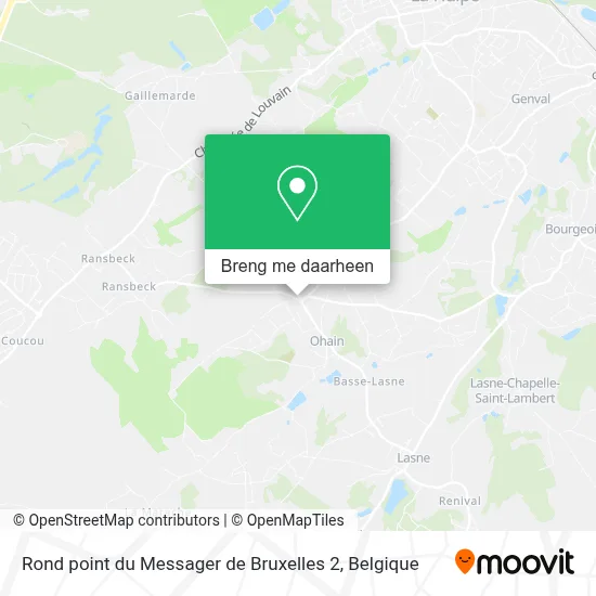 Rond point du Messager de Bruxelles 2 kaart
