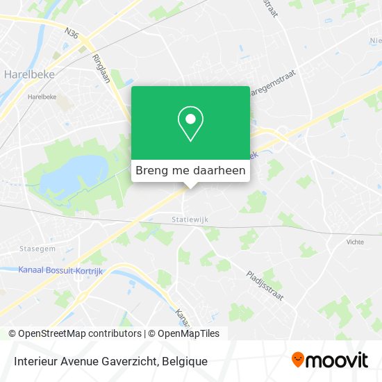 Interieur Avenue Gaverzicht kaart