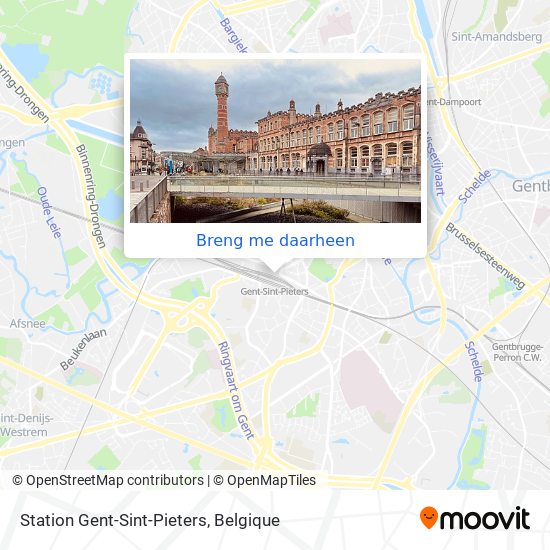Station Gent-Sint-Pieters kaart