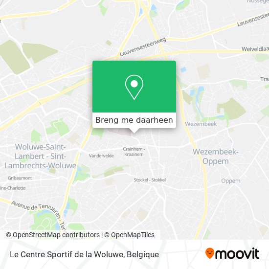 Le Centre Sportif de la Woluwe kaart