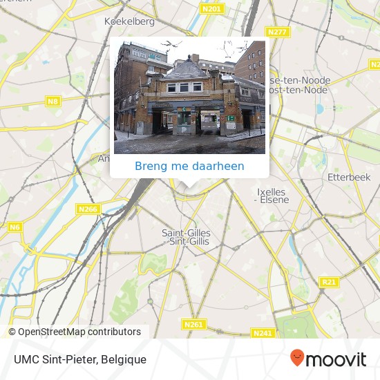 UMC Sint-Pieter kaart