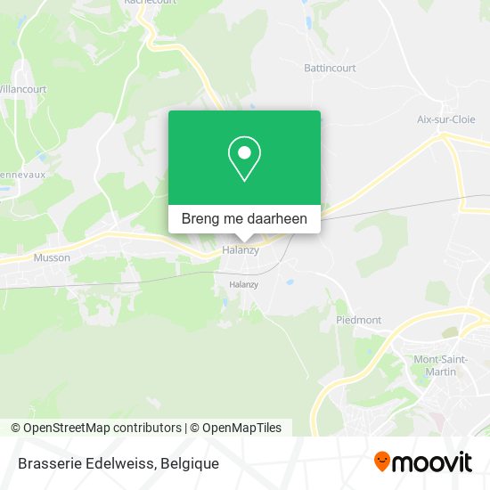 Brasserie Edelweiss kaart