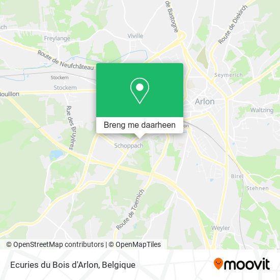 Ecuries du Bois d'Arlon kaart