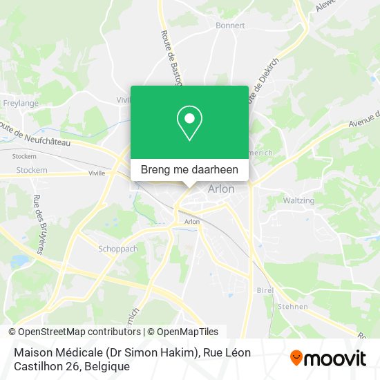 Maison Médicale (Dr Simon Hakim), Rue Léon Castilhon 26 kaart