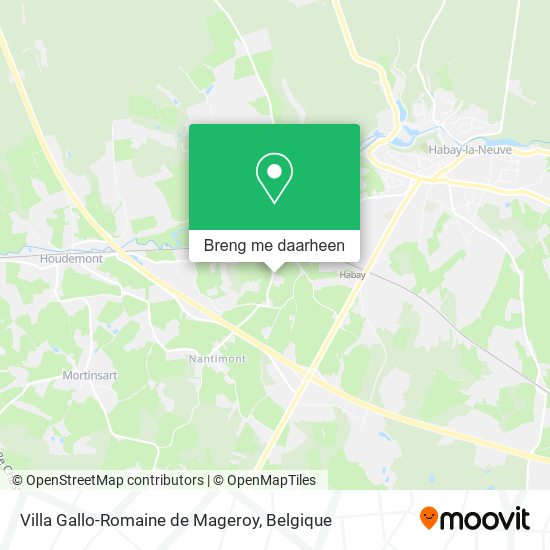 Villa Gallo-Romaine de Mageroy kaart