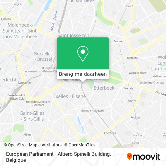 European Parliament - Altiero Spinelli Building kaart