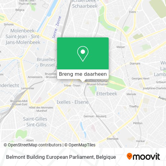 Belmont Building European Parliament kaart