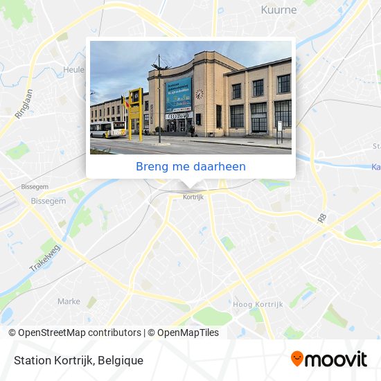 Station Kortrijk kaart