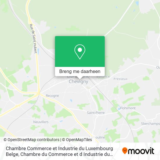 Chambre Commerce et Industrie du Luxembourg Belge, Chambre du Commerce et d Industrie du Luxembourg kaart