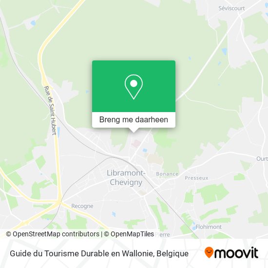 Guide du Tourisme Durable en Wallonie kaart