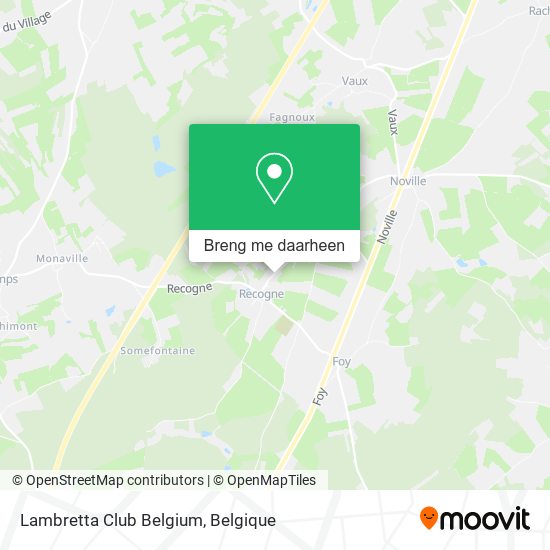 Lambretta Club Belgium kaart