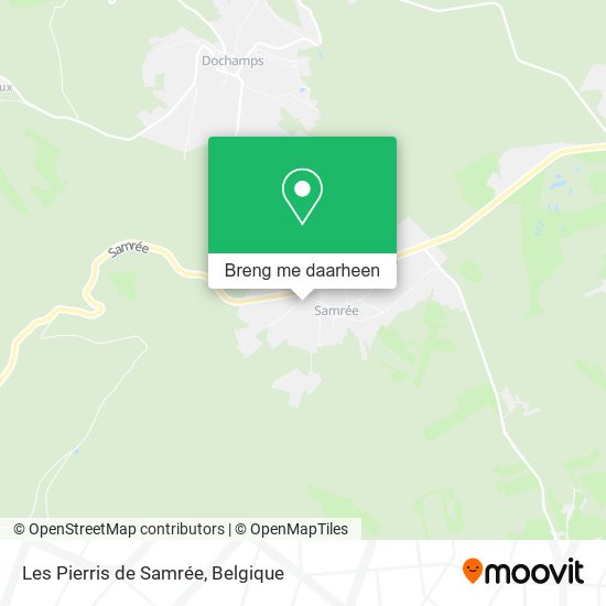 Les Pierris de Samrée kaart