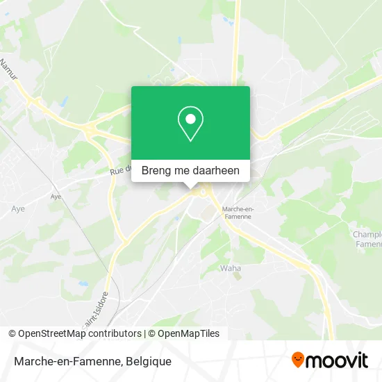 Marche-en-Famenne kaart