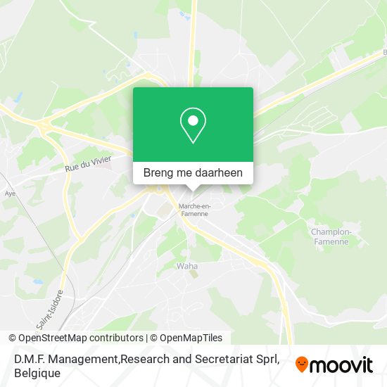 D.M.F. Management,Research and Secretariat Sprl kaart