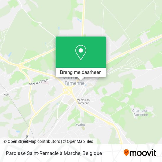 Paroisse Saint-Remacle à Marche kaart