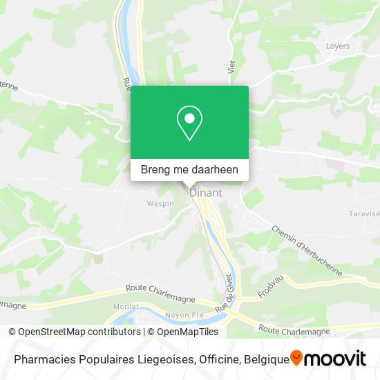 Pharmacies Populaires Liegeoises, Officine kaart