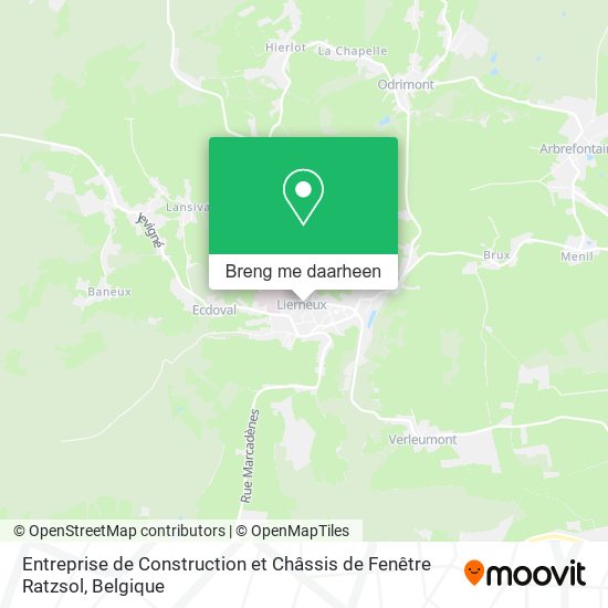 Entreprise de Construction et Châssis de Fenêtre Ratzsol kaart