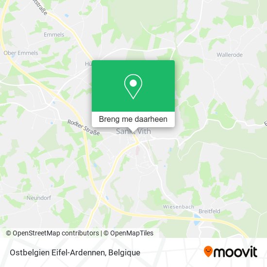 Ostbelgien Eifel-Ardennen kaart