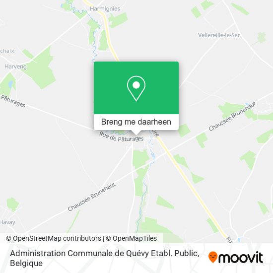 Administration Communale de Quévy Etabl. Public kaart