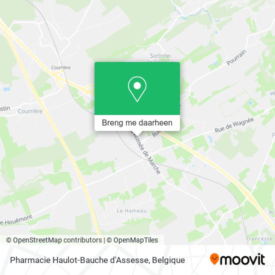 Pharmacie Haulot-Bauche d'Assesse kaart