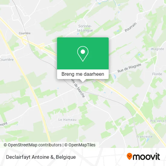 Declairfayt Antoine & kaart