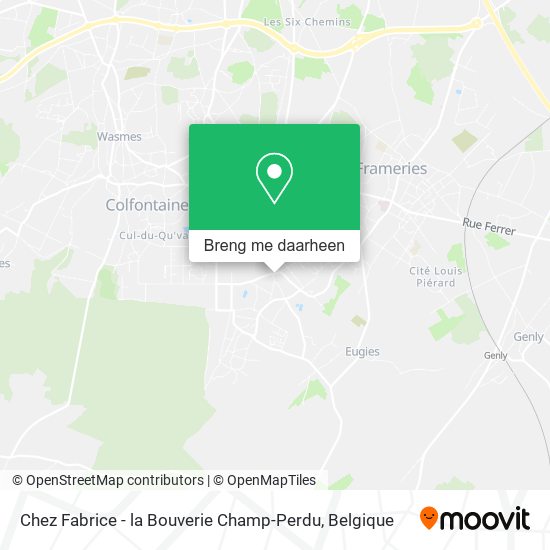Chez Fabrice - la Bouverie Champ-Perdu kaart