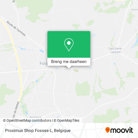 Proximus Shop Fosses-L kaart