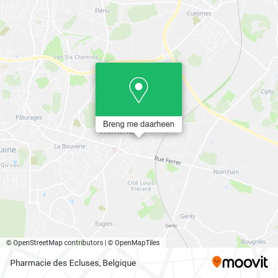 Pharmacie des Ecluses kaart