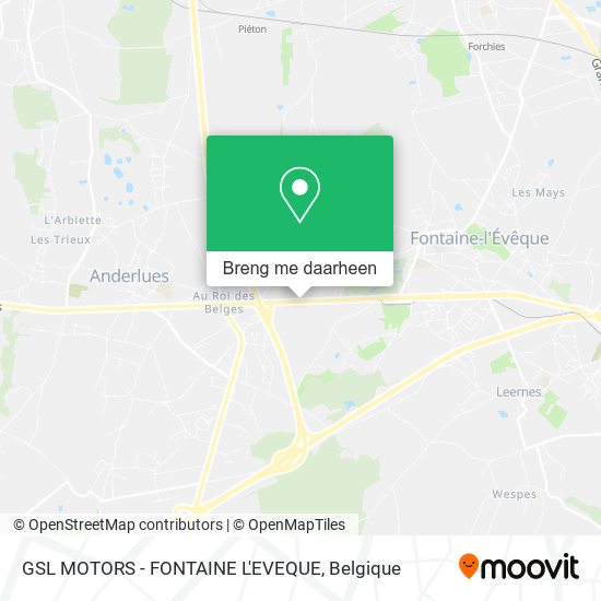 GSL MOTORS - FONTAINE L'EVEQUE kaart