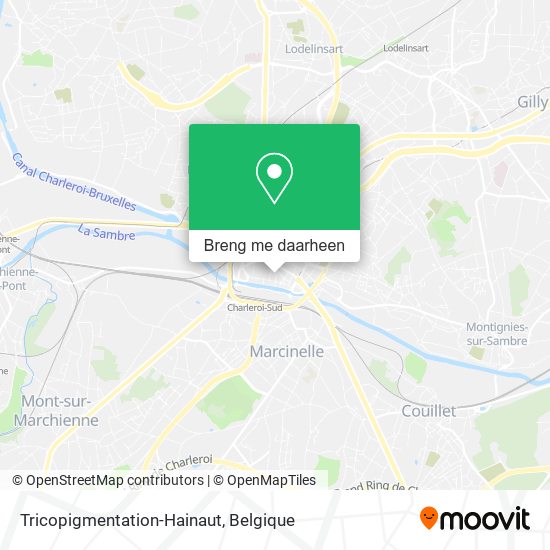 Tricopigmentation-Hainaut kaart