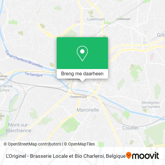 L'Originel - Brasserie Locale et Bio Charleroi kaart